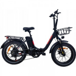 V&eacute;lo &eacute;lectrique DZ-2030 - SHIMANO 7speed Cadre pliable roue aluminium 20 500W 48V 13AH 40KM/H noir must