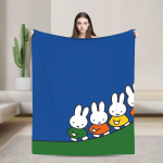 Superpehme M-Miffy Armas J&auml;nku Tekk Premium Fliis Flanell Kerge Vooditekk Super Mugavad Tekid Aastaringselt Kasutamiseks 30x40in