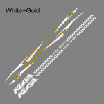 6 tk autokleebised Ford Kuga MK1 2 MK2 jaoks auto pikkade triipudega vin&uuml;&uuml;lkile kleebised autode kujundamiseks h&auml;&auml;lestamine valge kulla v&auml;rv