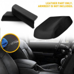 For Honda Pilot 09-15 Black Front Door & Armrest Leather Center Console Cover x3