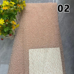1 jalg luksuslik tikandiga p&auml;rlite ja litritega lahtiste helmestega kang uhke Aafrika t&uuml;llpitskangas DIY k&auml;sit&ouml;&ouml; pulmakleit riided 1Yard