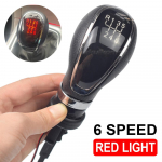 LED Car Gear Stick Knob Manual 5/6 Speed Head Handle Lever Replacement for Vauxhall Buick Opel Astra ignia 2009-2013 Red Light 6 Speed