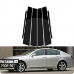 For Lexus GS/ES/Lexus UCF30 modified decorative window LS430 side door cover bright black center pillar sticker 13-19 IS 6PCS