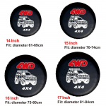 14 15 16 17 4WD 4x4 PVC Leather Spare Wheel Cover Case Car Tires For Car Wheel Spare tire Cover Waterproof Dustproof 14inch