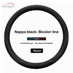 Car Steering Wheel Cover For Volkswagen VW Golf 6 Mk6 VW Polo Sagitar Bora Santana Jetta MK5 Auto interior accessories lilla