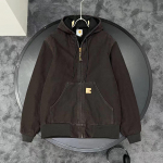 Carha Vintage J130 L&otilde;uend Nahast Plaaster Kapuutsiga Puuvillane Jakk - S&uuml;gis/Talvine Kollektsioon. XL