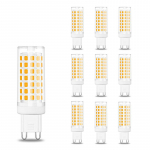 10 tk h&auml;mardatav G9 LED-pirn 6W AC220V V&auml;reluseta 88&times;SMD2835 690LM G9 kapselpirn kroonl&uuml;htri jaoks Asendab 70W halogeeni 10PCS NO-DIMMABLE WARM WHITE