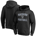 Kohandatav pluss suurusega kapuutsiga sviiter meestele - NFL Raiders Ameerika jalgpalli teema 2XL black
