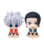 2 tk Originaal Ehtne MegaHouse Vaata &uuml;les Jujutsu Kaisen Gojo Satoru & Geto Suguru Q-versioon Tegevuskuju 10cm Kogutavad M&auml;nguasjad gray