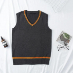 Cosplay kost&uuml;&uuml;m Maagiline kool Hufflepuff Ravenclaw Slytherin V&otilde;lur V-kaelusega kampsun &Uuml;htlane triibuline Puuvillane varrukateta kootud vest S