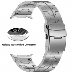 Metallist titaanrihm Samsung Galaxy Watch Ultra 47mm jaoks Luksuslik titaanist tihenditevaba rihm GALAXY 47MM ULTRA jaoks Kaardus otsaga k&auml;ev&otilde;ru Galaxy Ultra 47mm h&otilde;be
