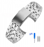 Kella rihm Tissot 1853 PRC200 T17 T461 T055 T014 Meeste kella jaoks Kokkupandav pannal Kella tarvikud Roostevabast terasest kella rihm 19mm 20mm 20mm h&otilde;be