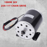 1000W 36V MY1020 harjadega alalisvoolumootor koos 25H 11T hammasrattaga elektrit&otilde;ukeratta, kardis&otilde;iduki, miniratta, ATV jaoks United States