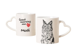 Mudi - cup with a dog, adorable cup with a heart-shaped handle, universal gift from the Art-Dog brand