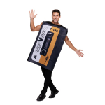 T&auml;iskasvanute armastussegukasseti Halloweeni kost&uuml;&uuml;m Retro 80ndate naljakas kasseti tuunika One Size brown