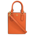 Tory Burch Blake metalllogo nahast minikott naistele Oranžpunane 138274-618 Shopping Bag Set(Basic Set+Shopping Bag)