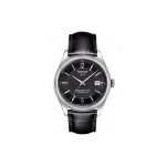 TISSOT mehaaniline mehhanism, 50-meetrine veekindlus, meeste k&auml;ekell, 41 mm must sihverplaat, roostevabast terasest korpus, T108.408.16.057.00 black