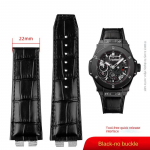 Kvaliteetne ehtsast nahast kellarihm K&auml;ev&otilde;ru Hublot Big Bang 411 jaoks Kiirvabastusega veisenahast rihm 27mm Tasuta t&ouml;&ouml;riistad 27mm