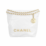 Chanel 22kott 23S Mini Platinum Tepitud Veisenahast T&otilde;mbetraadiga &Auml;mbriga &Otilde;la- Crossbody Naiste Kott Box(Basic Set+Box) plaatina