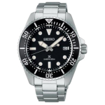 Seiko 200M Veekindel P&auml;ikesej&otilde;ul t&ouml;&ouml;tav Kvartsliikumisega Roostevabast Terasest K&auml;ekell 41mm Must T&auml;histusega Meeste k&auml;ekellad SNE597P1 Black Dial