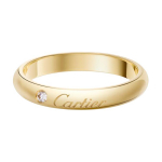 Cartier C De Klassikaline T&auml;ht 18K Kuld S&otilde;rmus Unisex s&otilde;rmus B4243000 Box,Warranty (2025),52