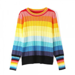 Uus mitmev&auml;rviline Rainbow kampsun, s&uuml;gistalvine vabaaja soe naiste kampsun C-286 S