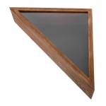 Pruun Puidust Lipukarp Kolmnurkne Hoidik Kaitsekate Kaasas Kokkupandav Vitriinkarp Patriootlik Dekoor Hoiukarbid Puidust Konteiner 44.00X22.00X8.50CM pruun