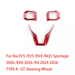 Kia EV5 2026 2026 s&uuml;sinikkiust 3 tk GT rooliratta kate sisekujundus auto rooliratta tarvikud punane