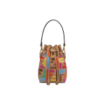 Fendi Mon Tresor FF Jacquard Bucket Bag naiste k&auml;ekotid beežid mitmev&auml;rvilised 8BS010-AHW7-F1FSH Basic Set (Bag+Dust Bag)