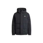adidas Tavaline igap&auml;evane 600 puhvkirjadega logoprint pikkade varrukatega kapuutsiga udusulejakk meestele &uuml;ler&otilde;ivad must IZ4883 M black