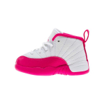 Jordan Air Jordan 12 Retro 'Vivid Pink' keskmise k&otilde;rgusega v&auml;ikelaste kingad Valge Roosa Imikutele Ja V&auml;ikelastele 819666-109 25