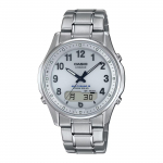 Lineage Silver [Casio] LCW-M100TSE-7AJF Meeste k&auml;ekell, Raadiojuhtimisega p&auml;ikeseenergia, valge