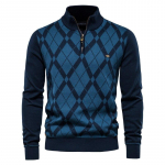 AIOPESON Pullovers Kampsun Meeste Br&auml;nd Business Social Casual T&otilde;mblukuga Kaelus Puuvillane Uus Talvine Paks Soe Kampsun Meestele M 55-65 kg