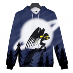 5 v&auml;rvi m&otilde;rvadroonid Anime kapuuts Lipsuv&auml;rv kapuuts T&auml;navar&otilde;ivad Multitr&uuml;kiga kapuutsiga dressipluus Mehed Naiste Cosplay Spordipullovers XS valge
