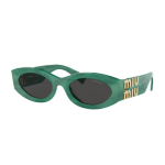 Miu Miu T&auml;htedega Kaunistatud Ebakorrap&auml;rase Raamiga P&auml;ikeseprillid Naiste p&auml;ikeseprillid Roheline SMU11W_E15H_F05S0_C_054 Eyeglass Case/Pouch+Box