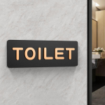 Meeste Naiste Tualettruumi Sildid WC Sildid Kaubanduskeskused Kontorihooned Ukseplaadid Meeldetuletus Indikaator Plaak Avalik Tualettruumi Juhendsildid (as the picture,24x8cm)