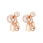 Dior Logo T&auml;ht Ripats Metallist K&otilde;rvar&otilde;ngad Naiste k&otilde;rvar&otilde;ngad Roosa Kuld E1411TRICYD12P Basic Packaging-Dust Bag,F,Rose Gold