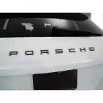 L&auml;ikiv must Porsche kiri tagaluugi embleem 911 Carrera Cayenne Turbo Gt3 jaoks