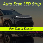 DRL Automaatne K&auml;ivituse LED-ribad Dacia Duster 2010-2025 jaoks Auto Kapoti Valgusti Painduvad Esituled Tervitusvalgusti 59 tolli White
