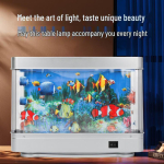 Merevaatega LED-&ouml;&ouml;valgusti: Loominguline akvaariumi kaunistus elutuppa US Standard Fish Light blue