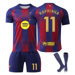 Laste Spordivarustus Barcelona Raphinha Jalgpallis&auml;rgi Komplekt YSHT 130-140 cm Sinine 110-120 CM sinine