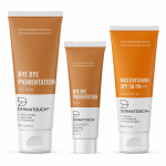 DERMATOUCH Bye Bye Pigmentatsiooni Komplekt | Pigmentatsiooni vastu | Tumedate laikude v&auml;hendamiseks | K&otilde;igile nahat&uuml;&uuml;pidele | Nii meestele kui naistele