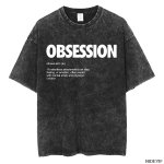 Obsession Film &Otilde;udus &Uuml;legabariidiline T-s&auml;rk 100% Puuvill Vintage Pesuga T-s&auml;rk meestele naistele hiphop streetwear OBS3 M black