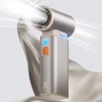 JISULIFE kaasaskantav turbo k&auml;eshoitav ventilaator, 100 tuulekiirust reguleeritav, 9000 mAh laetav aku, LED-ekraan, v&auml;listingimusteks, telkimiseks