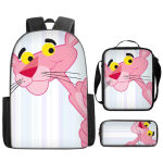 Roosa Pantriga Roosa Pantriga Roosa Pantriga Multikas Koolikott Seljakott Pennikott Kolmeosaline Komplekt Backpack pink