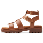 Clarks nahast &otilde;&otilde;nespitsiga platvorm-rooma sandaalid naistele Pruun 261763204 37 brown
