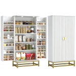 K&ouml;&ouml;gikapp K&ouml;&ouml;gis&auml;ilitus&uuml;ksus 12 uksega riiulitega, reguleeritavad riiulid, 58x29x119,5cm, Valge 58 x 29 x 119.5 cm