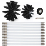 Korstnapuhastushari 17 11*410+100+150+Hexagon;Nylon brush bristles