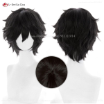 P3RE Amamiya Ren Cosplay Parukas Mustad Parukad P5 JOKER Anime Cosplay Parukas Kurusu Akira jaoks Kuumakindel S&uuml;nteetiline Juuksed Halloweeni (as the picture,One Size) black