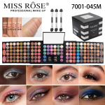 MISSROSE Silmameigi Paleti Komplekt: Sisaldab lauv&auml;rvi, huulel&auml;iget, huulepulka, p&otilde;sepuna, highlighterit ja puuderpaki. black